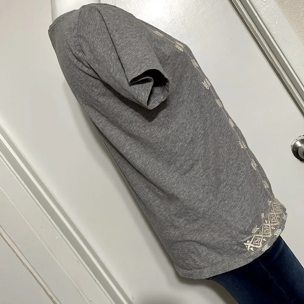 J. Crew embroidered blouse size M